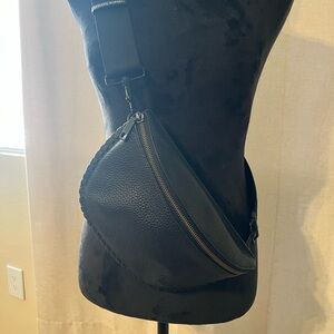 Rebecca Minkoff Black Textured Crossbody Bag